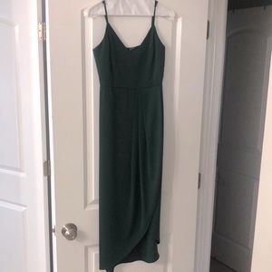 COPY - Lulus Reinette Midi Dress in Dark Green